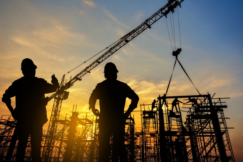 Obra de grande porte em construção civil (imagem ilustrativa) Obra de grande porte em construção civil (imagem ilustrativa)